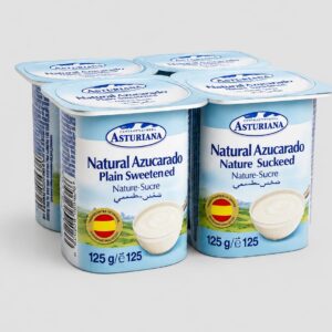 yogurt asturiana 4 x 125g (natural azucarado)