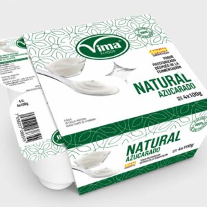 yogurt vima 4 x 100g (natural azucarado)