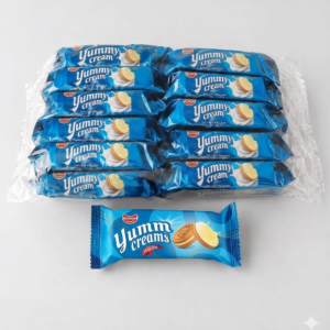 galletas yummy cream fresa (12 u)